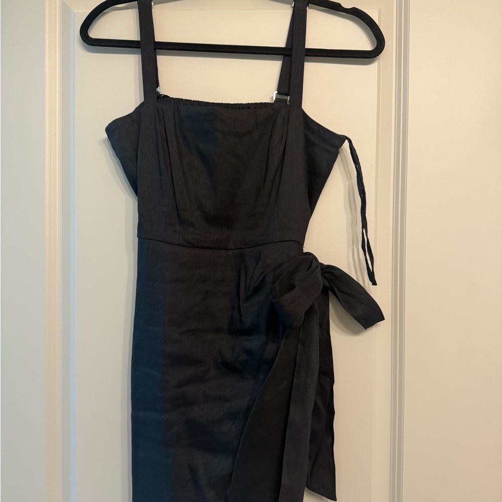 Gianni Bini Black Mini Dress with Bow Detail